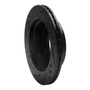 Chevrolet Metro Brake Rotor (1) - Front Right - R1 Concepts - Drilled & Slotted - Black - `89-`01